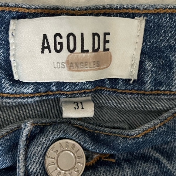 AGOLDE Riley High Rise Womens Jeans Straight Leg Size 31 - Picture 7 of 14